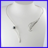 Solid silver torch. Handmade designer jewelry