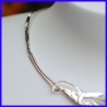 Necklace in pure silver. Handmade designer jewelry