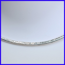 Elegant pure silver necklace. Handmade designer jewelry