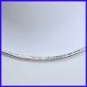 Elegant pure silver necklace. Handmade designer jewelry