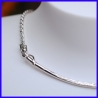 Elegant pure silver necklace. Handmade designer jewelry