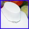 Fancy necklace in pure silver. Jewel of a handmade designer.