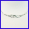 Fancy necklace in pure silver. Jewel of a handmade designer.