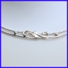 Necklace in pure silver. Handmade designer jewelry