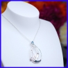 Pure silver pendant. Handmade designer jewelry