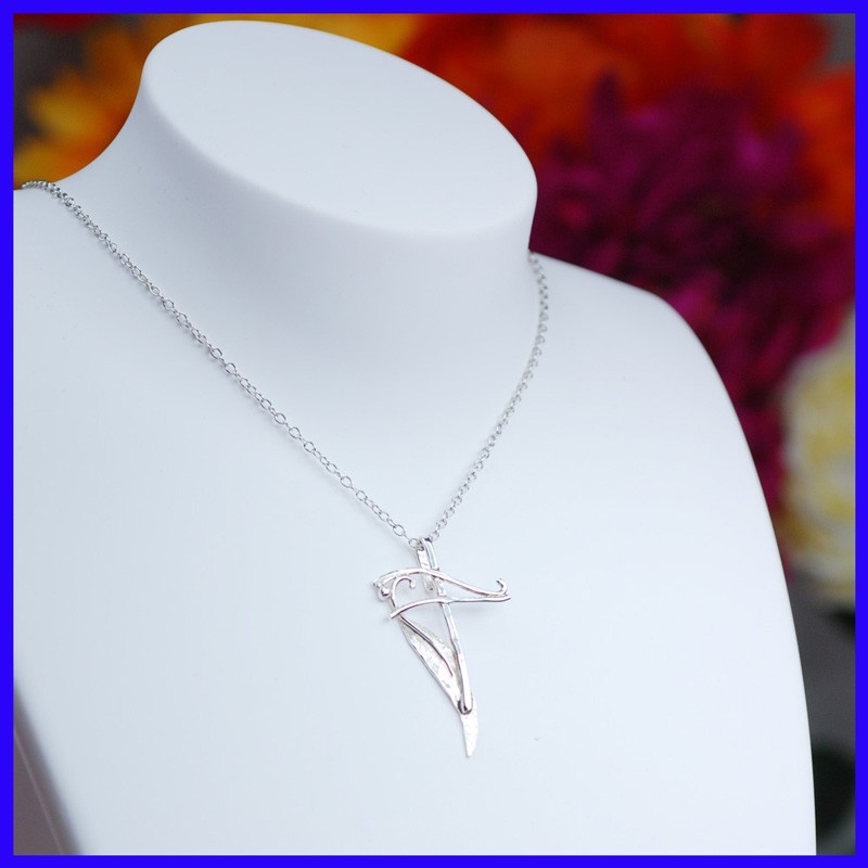 Handmade silver cross. Cross-shaped creator's pendant Handmade silver cross. Cross-shaped creator's pendant