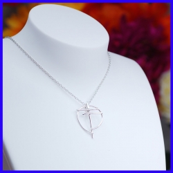 Cross in pure silver. Handmade designer jewelry