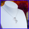 Cross in pure silver. Handmade designer jewelry