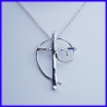 Cross in pure silver. Handmade designer jewelry