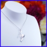 Handmade silver cross jewelry. Designer pendant in the shape of a cross with or without chain.