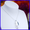 Cross in pure silver. Handmade designer jewelry.