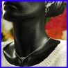 Ensemble collier boucles d’oreille argent artisanale.