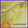 Ensemble collier boucles d’oreille argent artisanale.