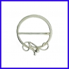 Attache Foulard en argent.