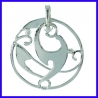 Celtic pendant in pure silver. Jewel of a handmade designer.