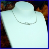 Necklace cannetille in pure silver. Handmade designer jewelry.