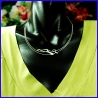 New look necklace in solid silver. Handmade designer jewelry.