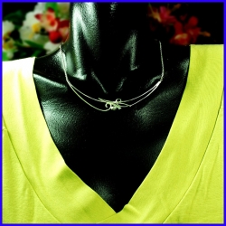 Fashion necklace in pure silver. Handmade designer jewelry.