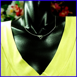 Japanese necklace in pure silver. Handmade designer jewelry.