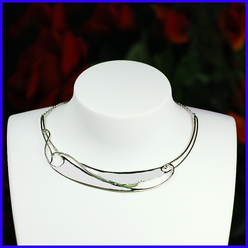Silver necklace. Jewel of creator and artisanal. Limited to 8 copies.
