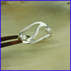 Handmade silver ring. Designer and handcrafted jewelry.