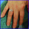 Handmade silver ring. Designer and handcrafted jewelry.