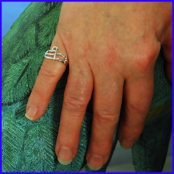 Handmade silver ring. Designer and handcrafted jewelry.