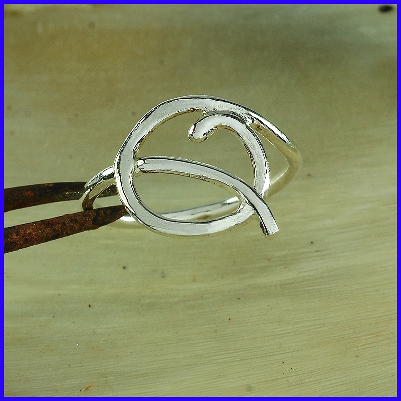 Handmade silver ring. Designer and handcrafted jewelry.
