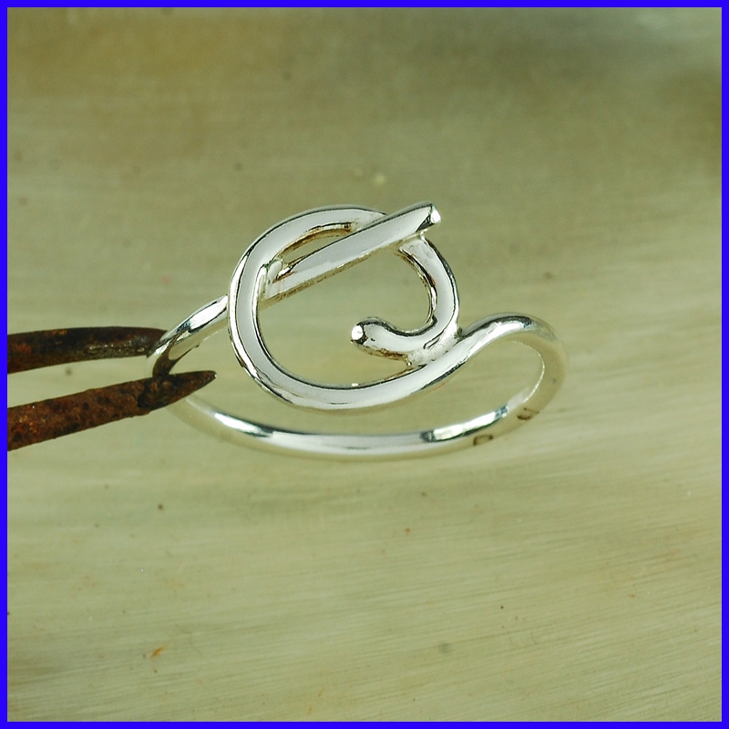 Handmade silver ring. Designer and handcrafted jewelry.