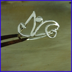 Handmade silver ring. Designer and handcrafted jewelry.