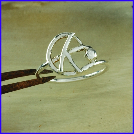 Handmade silver ring. Designer and handcrafted jewelry.