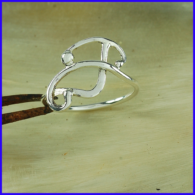 Handmade silver ring. Designer and handcrafted jewelry.