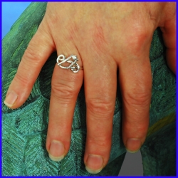 Handmade silver ring. Designer and handcrafted jewelry.