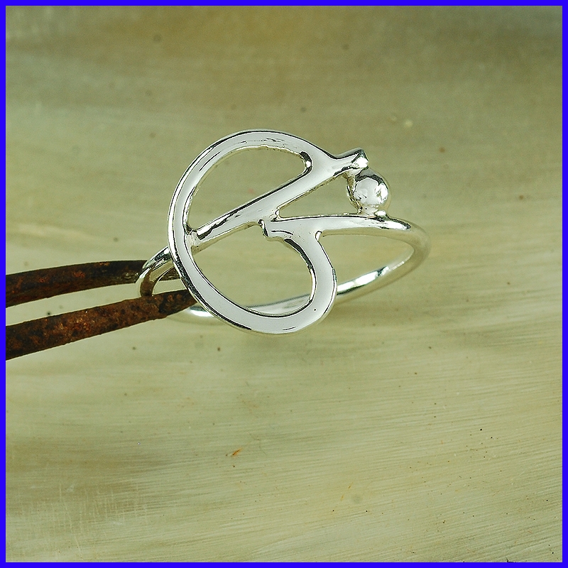 Handmade silver ring. Designer and handcrafted jewelry.