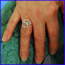 Handmade silver ring. Designer and handcrafted jewelry.