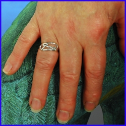 Handmade silver ring. Designer and handcrafted jewelry.