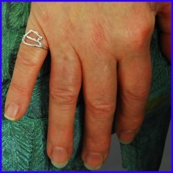 Handmade silver ring. Designer and handcrafted jewelry.