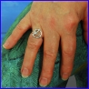 Handmade silver ring. Designer and handcrafted jewelry.