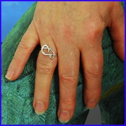 Handmade silver ring. Designer and handcrafted jewelry.