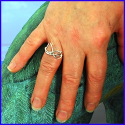 Handmade silver ring. Designer and handcrafted jewelry.