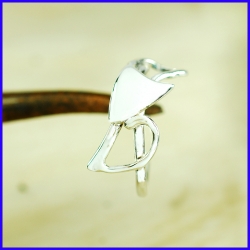 Handmade silver ring. Designer and handcrafted jewelry. 8 pieces.