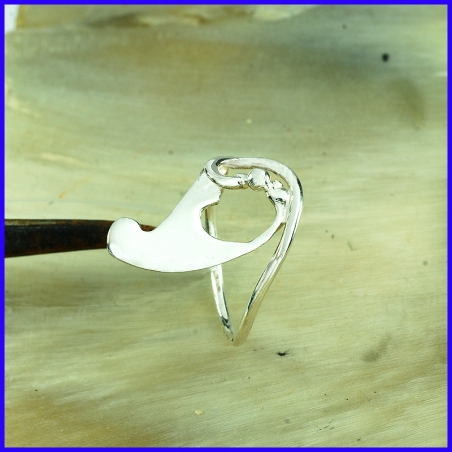 Handmade silver ring. Designer and handcrafted jewelry