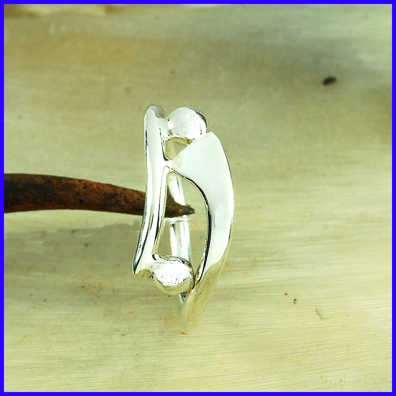 Handmade silver ring. Designer and handcrafted jewelry.