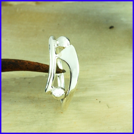 Handmade silver ring. Designer and handcrafted jewelry.