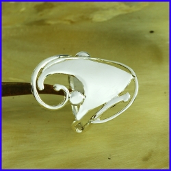 Handmade silver ring. Designer and handcrafted jewelry