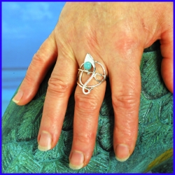 Handmade silver ring. Designer and handcrafted jewelry