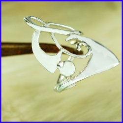 Handmade silver ring. Designer and handcrafted jewelry