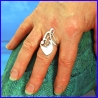 Handmade silver ring. Designer and handcrafted jewelry