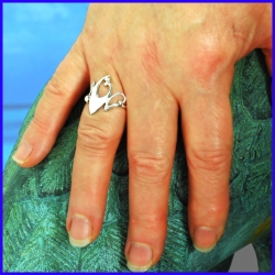 Handmade silver ring. Designer and handcrafted jewelry