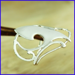 Handmade silver ring. Designer and handcrafted jewelry.